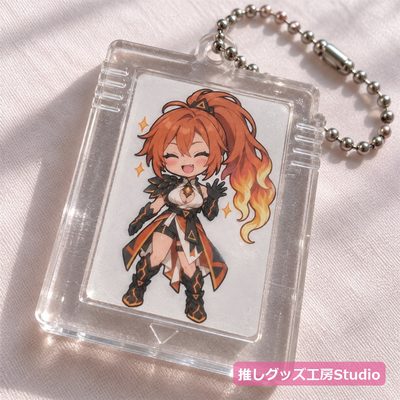 ゲームカセット型キーホルダー