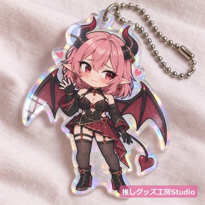 オーロラアクリルキーホルダー