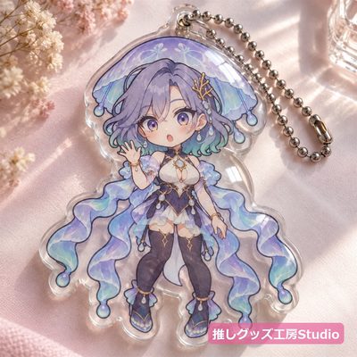 水面アクリルキーホルダー