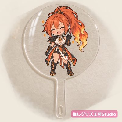 透明うちわ