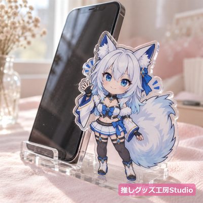 アクリルスマホスタンド