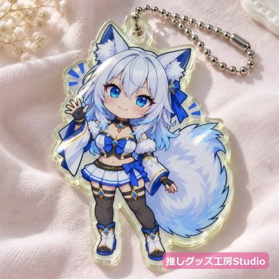 蓄光アクリルキーホルダー